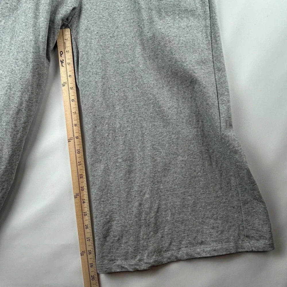 EILEEN FISHER Gray Lightweight Cropped Wide Leg Jumpsuit Romper Pockets Sz: XS